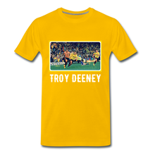 Load image into Gallery viewer, 20 Seconds of 'Orns! History: Only One 'TROY DEENEY' Premium T-Shirt - sun yellow