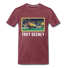 Load image into Gallery viewer, 20 Seconds of 'Orns! History: Only One 'TROY DEENEY' Premium T-Shirt - heather burgundy