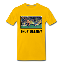Load image into Gallery viewer, 20 Seconds of 'Orns! History: Only One 'TROY DEENEY' Premium T-Shirt - sun yellow