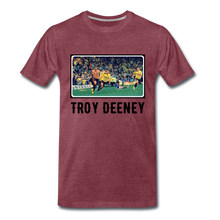 Load image into Gallery viewer, 20 Seconds of 'Orns! History: Only One 'TROY DEENEY' Premium T-Shirt - heather burgundy