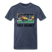 Load image into Gallery viewer, 20 Seconds of 'Orns! History: Only One 'TROY DEENEY' Premium T-Shirt - heather blue