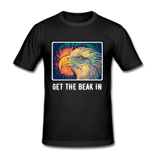 Load image into Gallery viewer, 'Get the Beak In' Modern Classic T-shirt (White Text Edition) - black