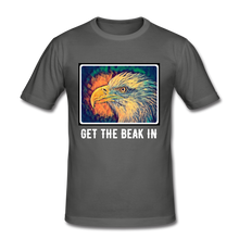 Load image into Gallery viewer, 'Get the Beak In' Modern Classic T-shirt (White Text Edition) - graphite grey