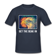 Load image into Gallery viewer, 'Get the Beak In' Modern Classic T-shirt (White Text Edition) - navy