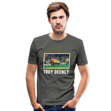 Load image into Gallery viewer, 20 Seconds of 'Orns! History: Only One 'TROY DEENEY' (White Text Slimfit) - graphite grey