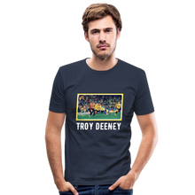 Load image into Gallery viewer, 20 Seconds of 'Orns! History: Only One 'TROY DEENEY' (White Text Slimfit) - navy