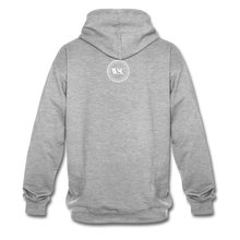 Load image into Gallery viewer, Whisky Sex Cocaine: Branded Two-Tone Hoodie - heather grey/navy