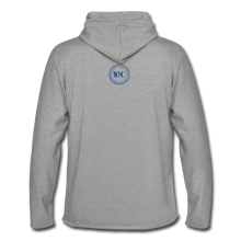 Load image into Gallery viewer, Whisky Sex Cocaine: Blue Marlin Branded Hoodie - heather grey
