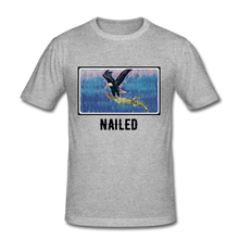Load image into Gallery viewer, Get the Beak In: 'Nailed' Slim-fit T-Shirt - heather grey