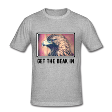 Load image into Gallery viewer, Get The Beak In: 'Eagle-Beak' Classic T-Shirt - heather grey