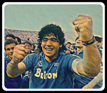 Load image into Gallery viewer, Forza Napoli: DIEGO MARADONA &#39;Immortale&#39; (Black Text)
