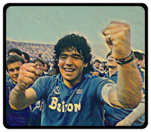 Load image into Gallery viewer, Forza Napoli: DIEGO MARADONA &#39;Immortale&#39; T-Shirt (White Text)
