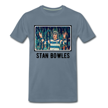 Load image into Gallery viewer, Uuuu R&#39;s: Only One: Stan Bowles T-Shirt - steel blue
