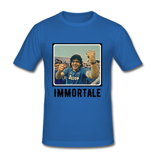 Forza Napoli: DIEGO MARADONA 'Immortale' Slim-fit T-Shirt - royal blue