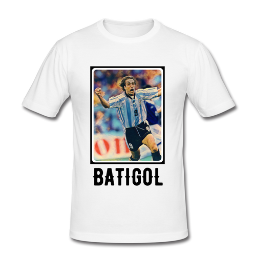 Forza Argentina: Only One 'BATIGOL' T-Shirt (Black Text Edition) - white