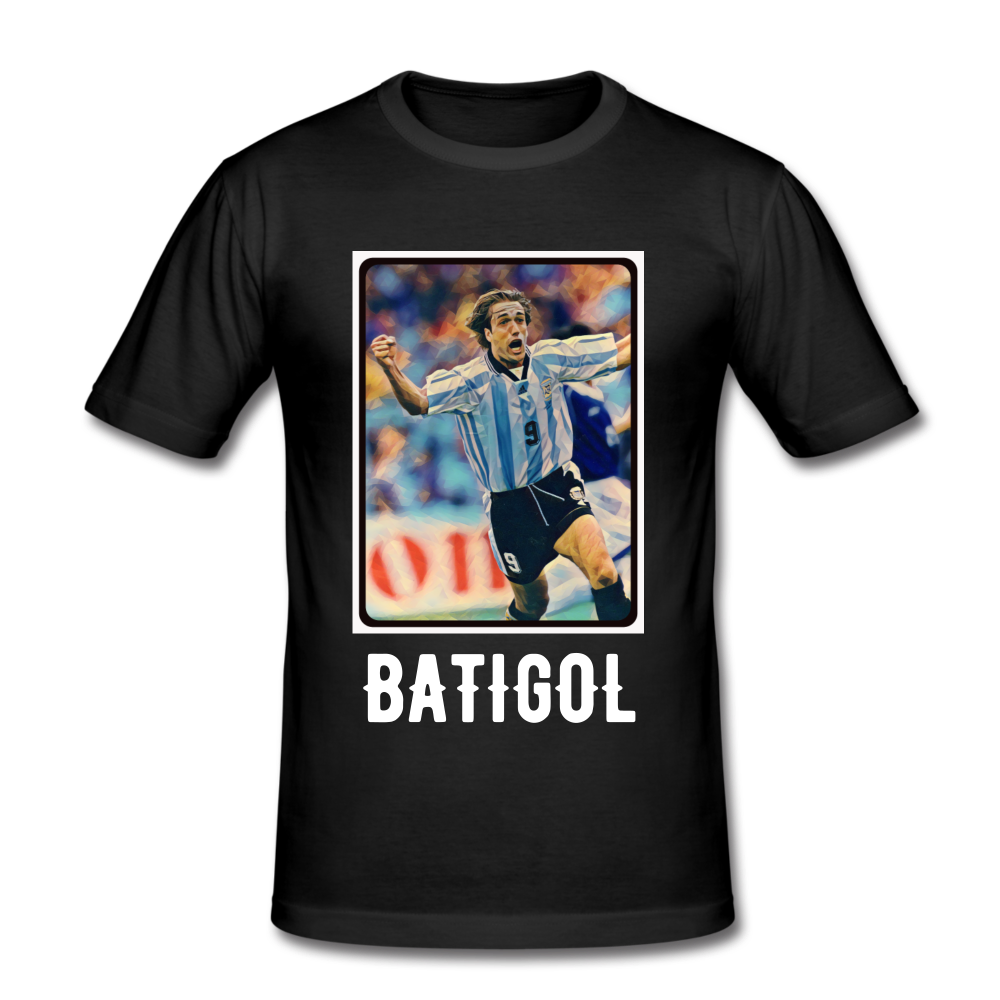 Forza Argentina: Only One 'BATIGOL' T-Shirt (WhiteText Edition) - black