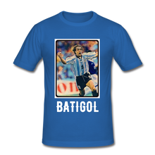 Load image into Gallery viewer, Forza Argentina: Only One &#39;BATIGOL&#39; T-Shirt (WhiteText Edition) - royal blue
