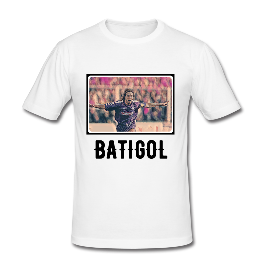 La Viola: Only One 'BATIGOL' Slim-fit T-Shirt - white