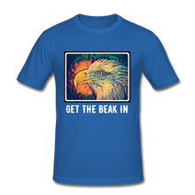 Load image into Gallery viewer, &#39;Get the Beak In&#39; Modern Classic T-shirt (White Text Edition) - royal blue
