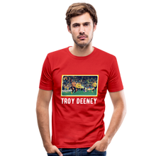 Load image into Gallery viewer, 20 Seconds of 'Orns! History: Only One 'TROY DEENEY' (White Text Slimfit) - red
