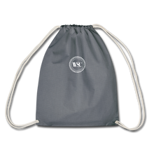 Load image into Gallery viewer, Whisky Sex Cocaine: Branded Drawstring Beach Bag - grey
