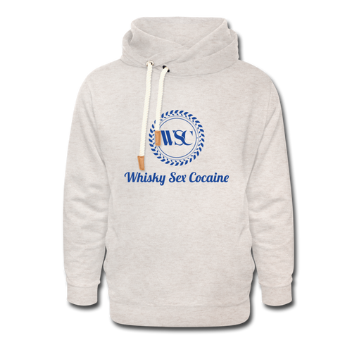 Whisky Sex Cocaine: Branded Shawl Collar Hoodie (Limited Edition) - heather oatmeal