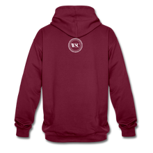 Load image into Gallery viewer, Whisky Sex Cocaine: Branded Two-Tone Hoodie - burgundy/charcoal
